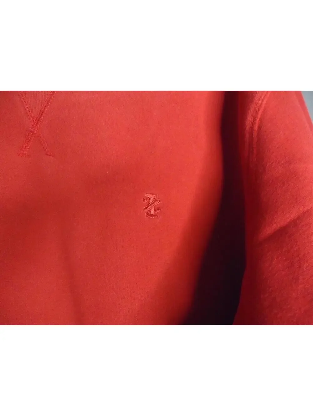 IZOD Red Sweater Long Sleeve Crew Neck Pullover Cotton Blend Mens Size Medium